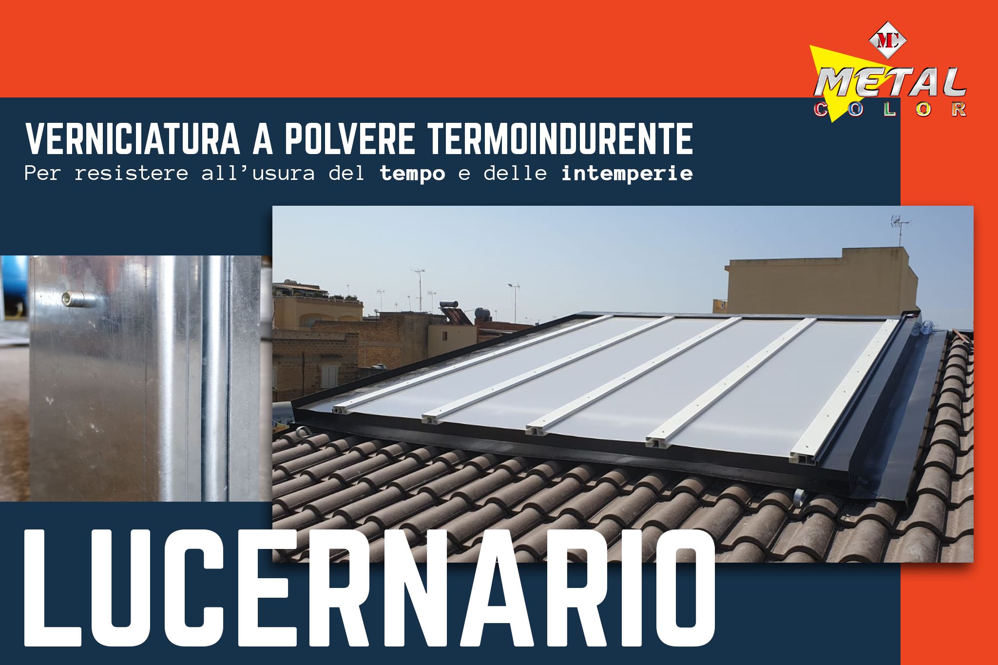 Lucernario RAL 9010 Bianco Opaco